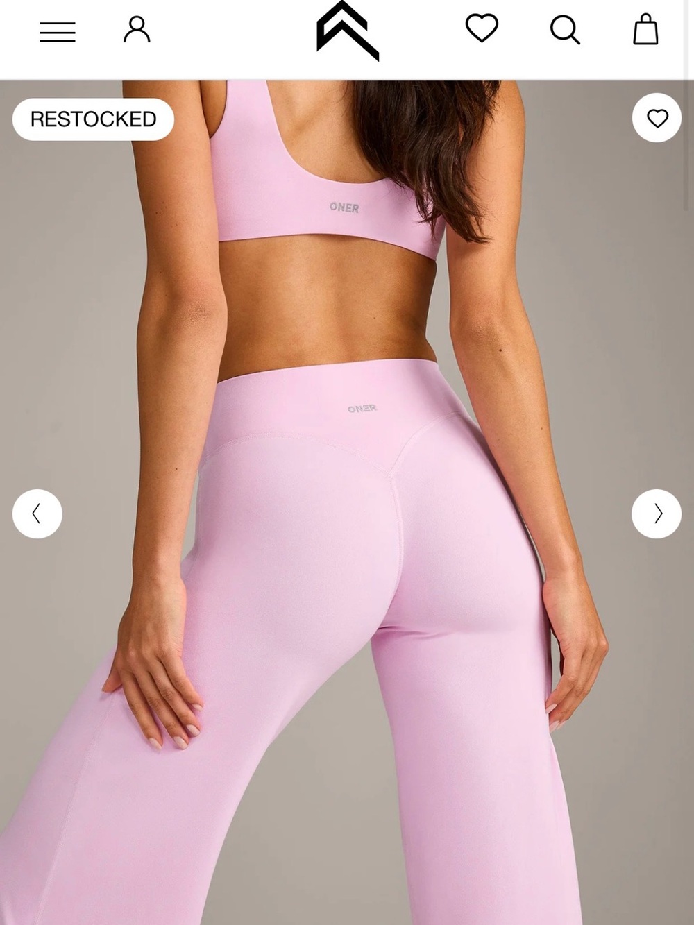 Oner Active Women’s Pink High-Waist Flare Leggings